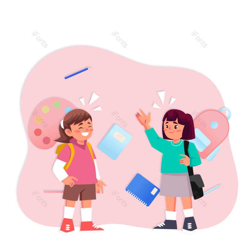 开学图片,开学季元素,孩子PNG,免抠素材